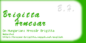 brigitta hrncsar business card